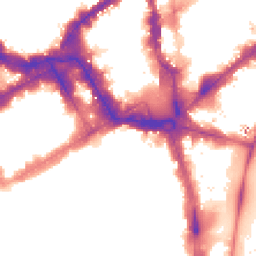 Night-time road noise heatmap for SW1Y 5AT