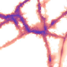 Night-time road noise heatmap for SW1Y 5BN