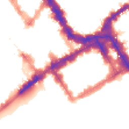 Night-time road noise heatmap for SW1Y 6NH