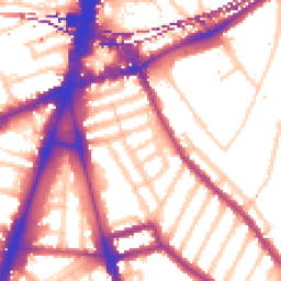 Daytime road noise heatmap for SW2 1BP