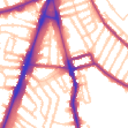 Daytime road noise heatmap for SW2 1BT