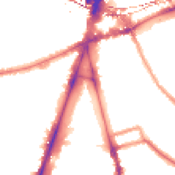 Night-time road noise heatmap for SW2 1ND