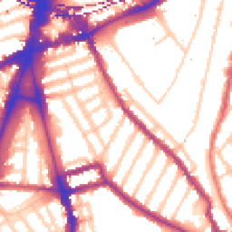Daytime road noise heatmap for SW2 1PD