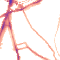 Night-time road noise heatmap for SW2 1PD