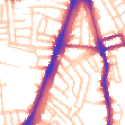 Daytime road noise heatmap for SW2 2BG