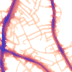 Daytime road noise heatmap for SW2 2DT