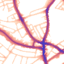 Daytime road noise heatmap for SW2 3BP