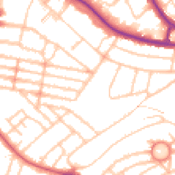 Daytime road noise heatmap for SW2 3HL