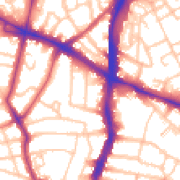 Daytime road noise heatmap for SW2 4QD