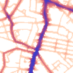 Daytime road noise heatmap for SW2 4SD