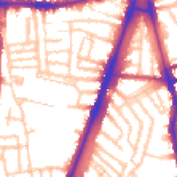 Daytime road noise heatmap for SW2 5HD