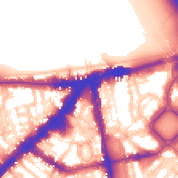 Daytime road noise heatmap for SW3 1AE