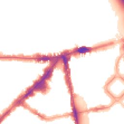 Night-time road noise heatmap for SW3 1AE