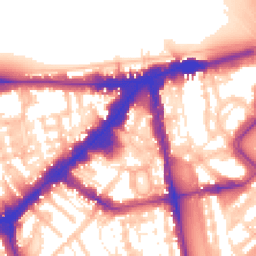 Daytime road noise heatmap for SW3 1AS
