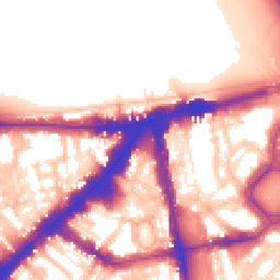 Daytime road noise heatmap for SW3 1ED