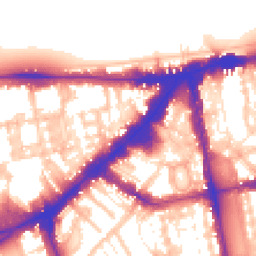Daytime road noise heatmap for SW3 1ER