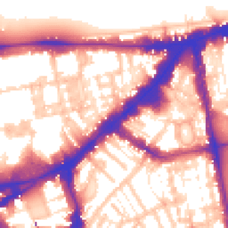 Daytime road noise heatmap for SW3 1HY