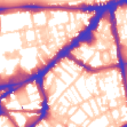 Daytime road noise heatmap for SW3 1LE