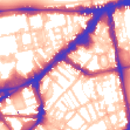 Daytime road noise heatmap for SW3 1LS