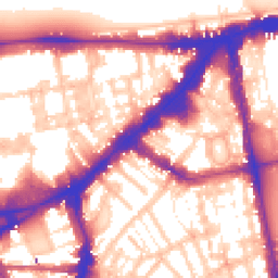Daytime road noise heatmap for SW3 1NF
