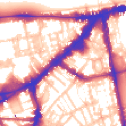Daytime road noise heatmap for SW3 1NG