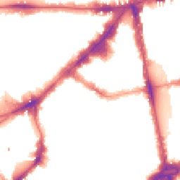 Night-time road noise heatmap for SW3 1NU