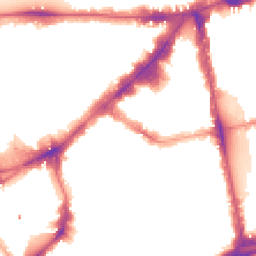 Night-time road noise heatmap for SW3 1NX