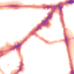 Night-time road noise heatmap for SW3 1NY
