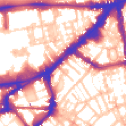 Daytime road noise heatmap for SW3 2EH