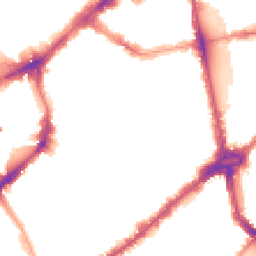 Night-time road noise heatmap for SW3 2PX