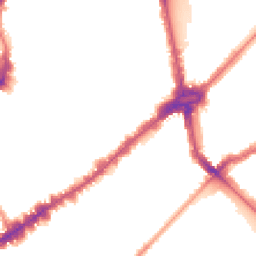 Night-time road noise heatmap for SW3 2TS