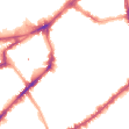 Night-time road noise heatmap for SW3 3AD