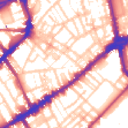 Daytime road noise heatmap for SW3 3HT