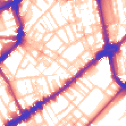 Daytime road noise heatmap for SW3 3JE