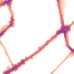 Night-time road noise heatmap for SW3 3JE