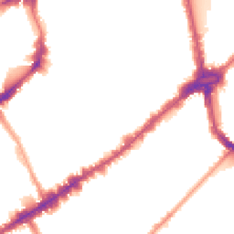 Night-time road noise heatmap for SW3 3LF