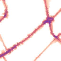 Night-time road noise heatmap for SW3 3LZ