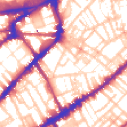 Daytime road noise heatmap for SW3 3PS