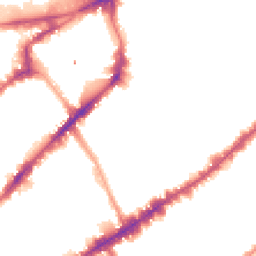 Night-time road noise heatmap for SW3 3PS