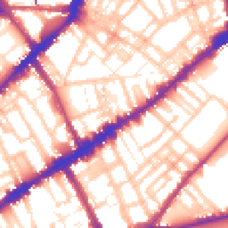Daytime road noise heatmap for SW3 3ST