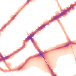 Night-time road noise heatmap for SW3 5AP