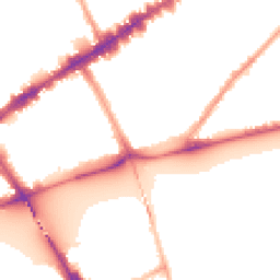 Night-time road noise heatmap for SW3 5RH