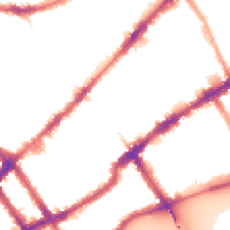 Night-time road noise heatmap for SW3 6AX
