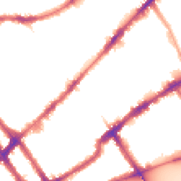 Night-time road noise heatmap for SW3 6DD