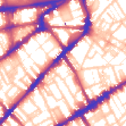 Daytime road noise heatmap for SW3 6PD