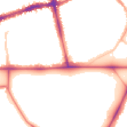 Night-time road noise heatmap for SW4 0AB