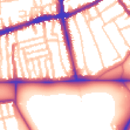 Daytime road noise heatmap for SW4 0AE