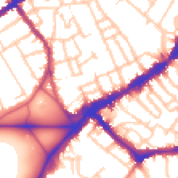 Daytime road noise heatmap for SW4 0BA