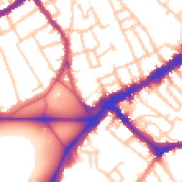 Daytime road noise heatmap for SW4 0BN