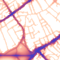 Daytime road noise heatmap for SW4 0DG